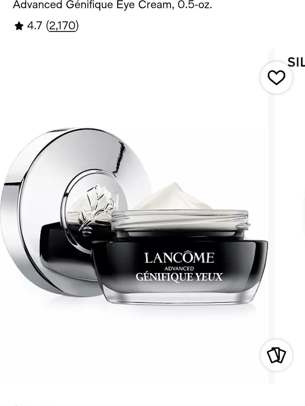 Lancôme Advanced Génifique Yeux Eye Cream – Black and Silver